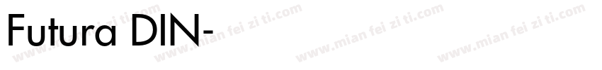 Futura DIN字体转换